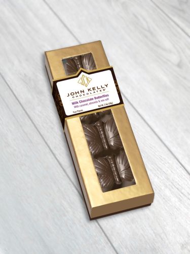 4 Pc John Kelly Milk Chocolate Butterflies